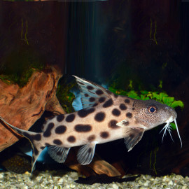 Synodontis Ocellifer - poisson-chat à yeux rouges