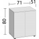 Meuble SBX Juwel Lido 200 Chene Clair