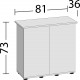 Juwel Meuble SBX Rio 125 Chêne Clair