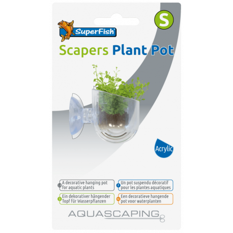 SUPERFISH SCAPERS PLANT POT SMALL