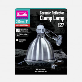 ARCADIA REFLECTOR CLAMP LAMP  STAINLESS STEEL - 20 cm