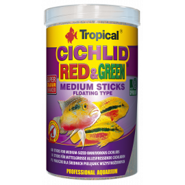 TROPICAL CICHLID RED & GREEN MEDIUM STICKS 1000ml