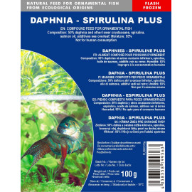 Daphnia + Spirulina frozen-blister 100 gr