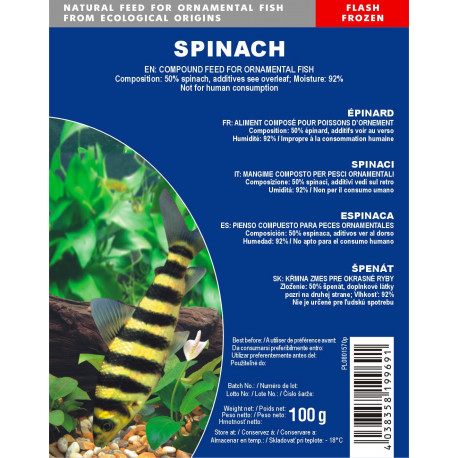 Spinach frozen-blister 100g