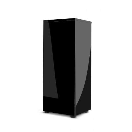 AQUAEL Meuble Glossy Cube Noir 50x50x90cm - Meuble aquarium