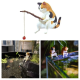 Chat pêcheur Multicolor 4cm - Décoration pour bord d'aquarium