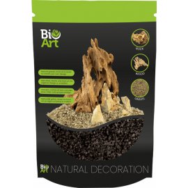 BioArt Gravier Noir 800gr - Sol décoratif pour Wabi-Kusa
