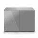 AQUAEL Glossy ST 100 gris - Ensemble aquarium + meuble
