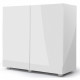 AQUAEL Glossy ST 80 blanc - Ensemble AQUARIUM + MEUBLE