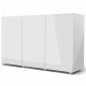 AQUAEL glossy st 120 Blanc - Ensemble aquarium + meuble