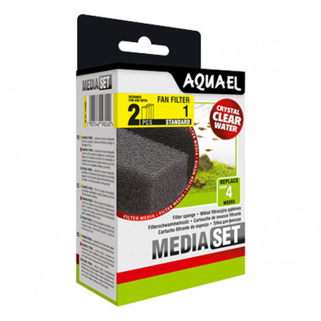 AQUAEL MOUSSES de rechange pour filtre FAN-1 PLUS  (2pc)