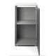 AQUAEL Meuble Glossy Cube Gris 50x50x90cm - Meuble aquarium