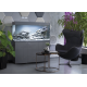 AQUAEL Meuble Glossy Cube Gris 50x50x90cm - Meuble aquarium