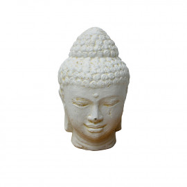 SEDA Tête de Bouddha 25 cm White - Décoration statue