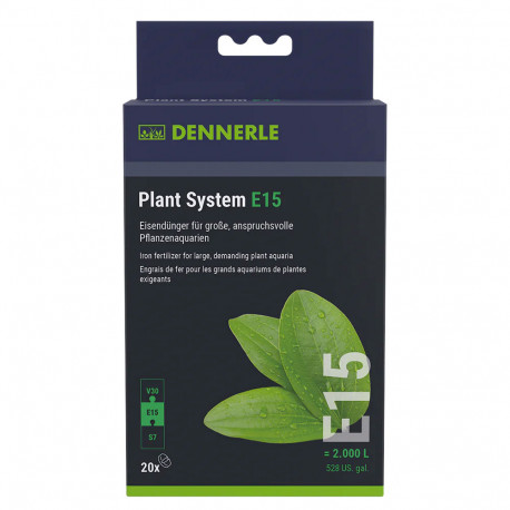 DENNERLE Plant System E15 20 pcs - Comprimés d'engrais ferreux