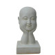 SEDA Moine Tête dans les mains 56 cm White - Décoration statue