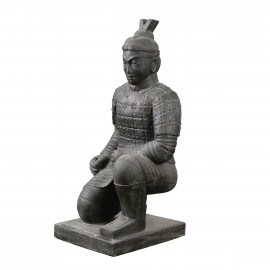 SEDA Guerrier Chinois à genoux 100 cm - Décoration statue