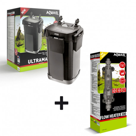 AQUAEL Ultramax 2000 + Flow heater 300W - Pack filtre + chauffage