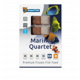 SUPERFISH QUARTET MARIN 100gr Lot de 10pcs (1Kg) - Nourriture congelée