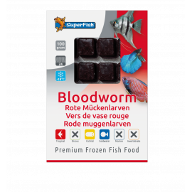 SUPERFISH VERS DE VASE 100gr Lot de 22pcs (2,2Kg) - Nourriture congelée