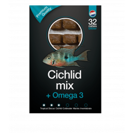 Dutch Select cichlid Mix & Omega3 100gr Lot de 10pcs (1Kg) - Nourriture congelée