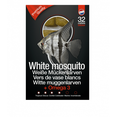 Dutch Select  Vers blancs & Omega3 100gr Lot de 10pcs (1Kg) - Nourriture congelée