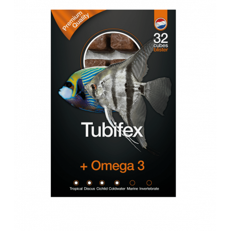 Dutch Select Tubifex & Omega3 100gr Lot de 10pcs (1Kg) - Nourriture congelée