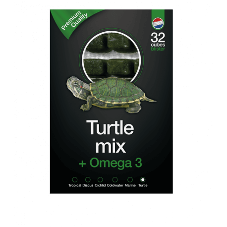 Dutch Select Turtle Mix & Omega3 100gr Lot de 10pcs (1Kg) - Nourriture congelée