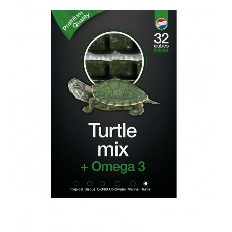 Dutch Select Mix Tortue & Omega3 100gr Lot de 10pcs (1Kg) - Nourriture congelée