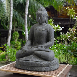 SEDA Bouddha assis 45 cm "F" Appel à la terre - Décoration statue