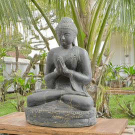 SEDA Bouddha assis 60 cm "A" Salutation - Décoration statue