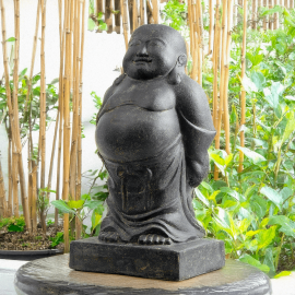 SEDA Moine debout Obèse 80 cm  - Décoration statue
