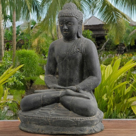 SEDA Bouddha assis 80 cm "E" Meditation ( light) - Décoration statue