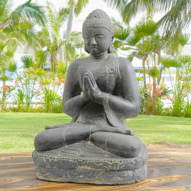 SEDA Bouddha assis 100 cm "A" Salutation - Décoration statue