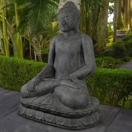 SEDA Bouddha assis 200 cm "F" Appel à la terre  - Décoration statue