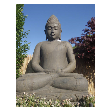 SEDA Bouddha assis 100 cm "E" Méditation  - Décoration statue