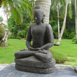 SEDA Bouddha assis 100 cm "A" Salutation - Décoration statue