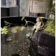 Chat pêcheur Noir 4cm - Décoration pour bord d'aquarium