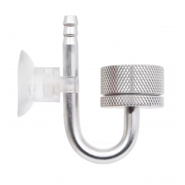 Aquaplante Diffuseur de CO2 en Inox (couleur argent) - Diffuseur CO2 pour petit aquarium