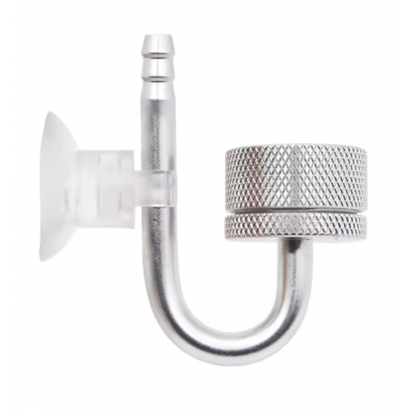 Aquaplante Diffuseur de CO2 en Inox (couleur argent) - Diffuseur CO2 pour petit aquarium