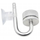 Aquaplante Diffuseur de CO2 en Inox (couleur argent) - Diffuseur CO2 pour petit aquarium