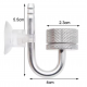 Aquaplante Diffuseur de CO2 en Inox (couleur argent) - Diffuseur CO2 pour petit aquarium