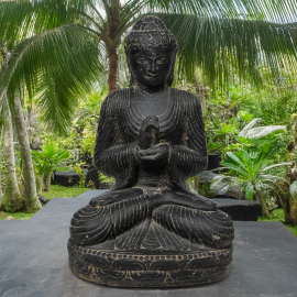SEDA Bouddha assis 45 cm "A" Salutation - Décoration statue