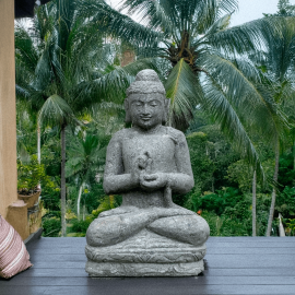 SEDA Bouddha assis 120cm "C" Argumentation  - Décoration statue
