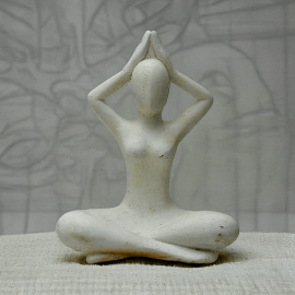 SEDA Yoga Sukhasana 80 cm Diving short White - Décoration statue