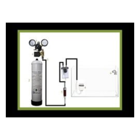 Aquaplante Compte Bulle de CO2  en Verre BZ-GB-03 - Compte bulle de CO2