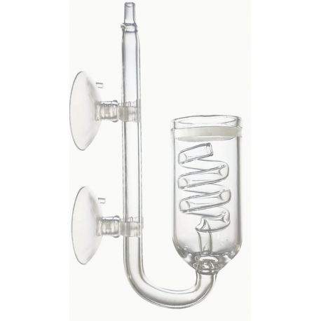 Aquaplante Diffuseur de CO2 + Compte bulle en verre BZ-GD-08 - Diffuseur CO2 pour aquarium