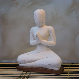 SEDA Yoga 80 cm Salutation White - Décoration statue