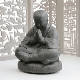 SEDA Moine assis 80 cm light - Décoration statue