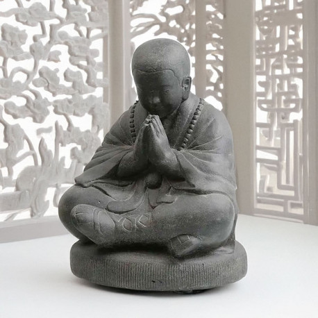 SEDA Moine assis 80 cm light - Décoration statue